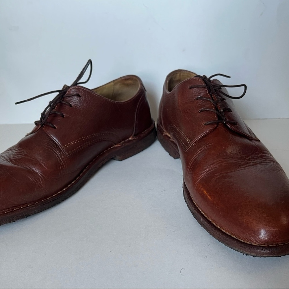 Johnston & Murphy Donnelson Plain Toe Oxford In Mahogany 25-3784 Size 10.5M 120